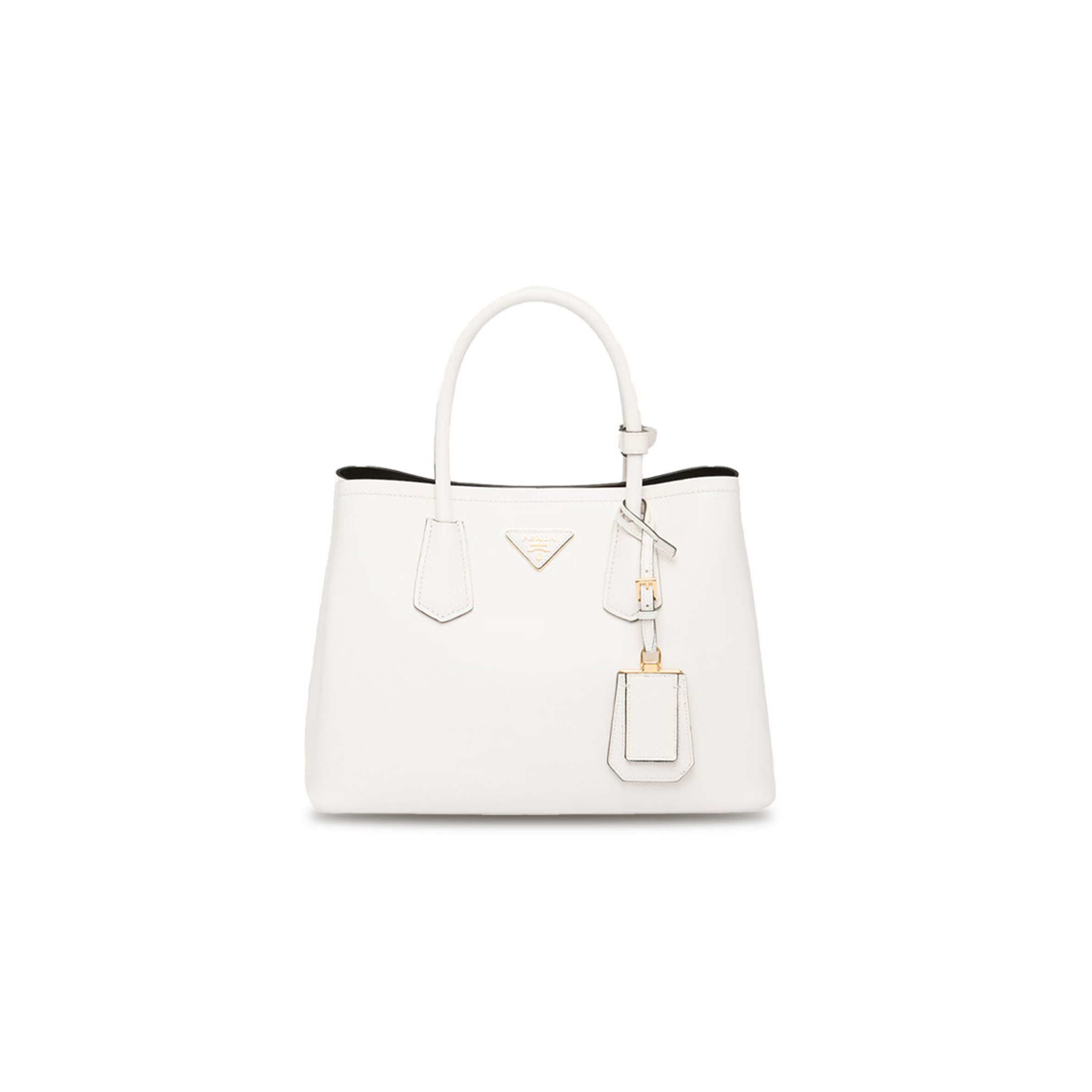 PRADA MEDIUM DOUBLE SAFFIANO LEATHER BAG 1BG775 (33*25*14.5cm)